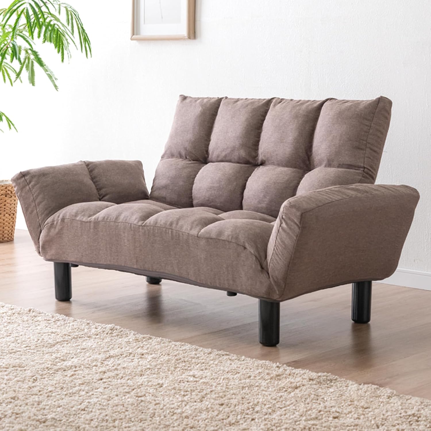 最安値！新品！送料込み！ ローソファー 3人掛け ソファーベット